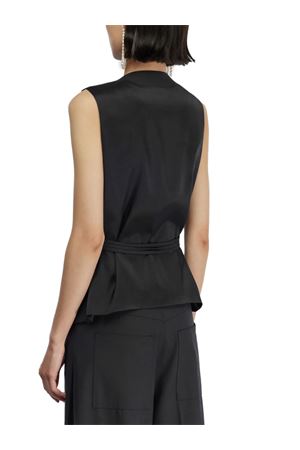 Black wool waistcoat SEMI COUTURE | Y5WI02Y690